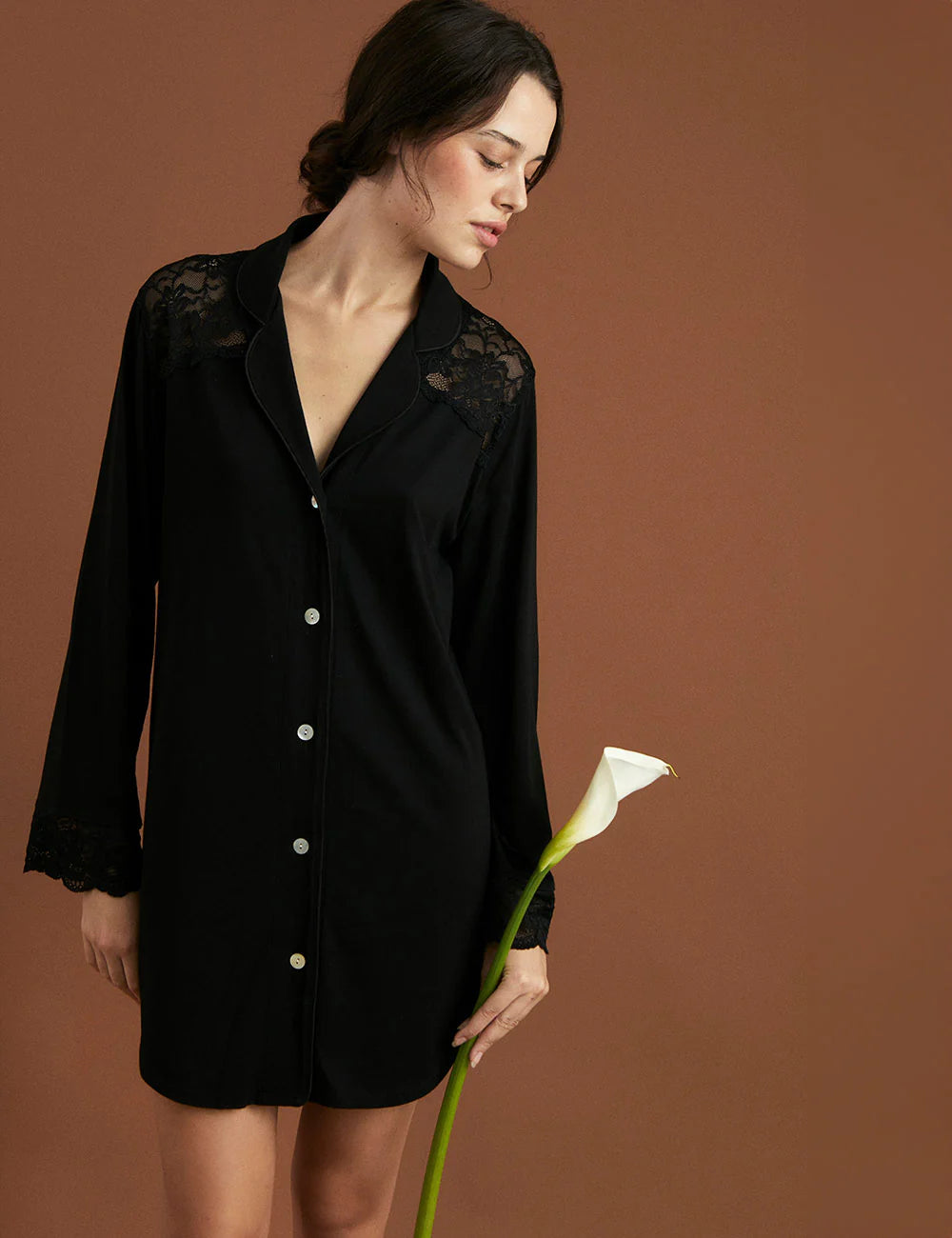 Camisola Boyfriend Bridal Black