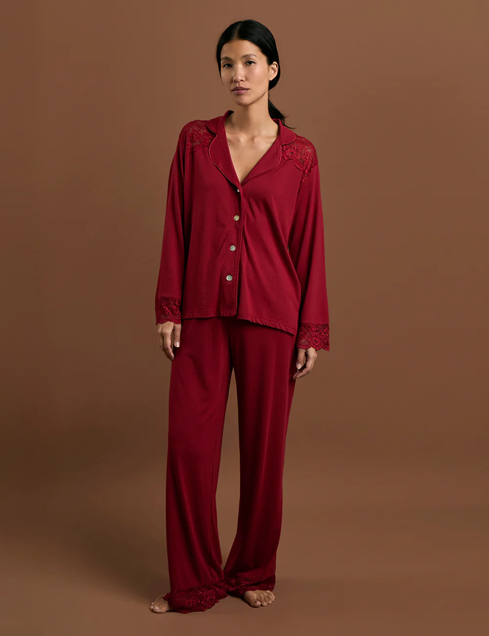 Pijama Boyfriend Bridal Rouge