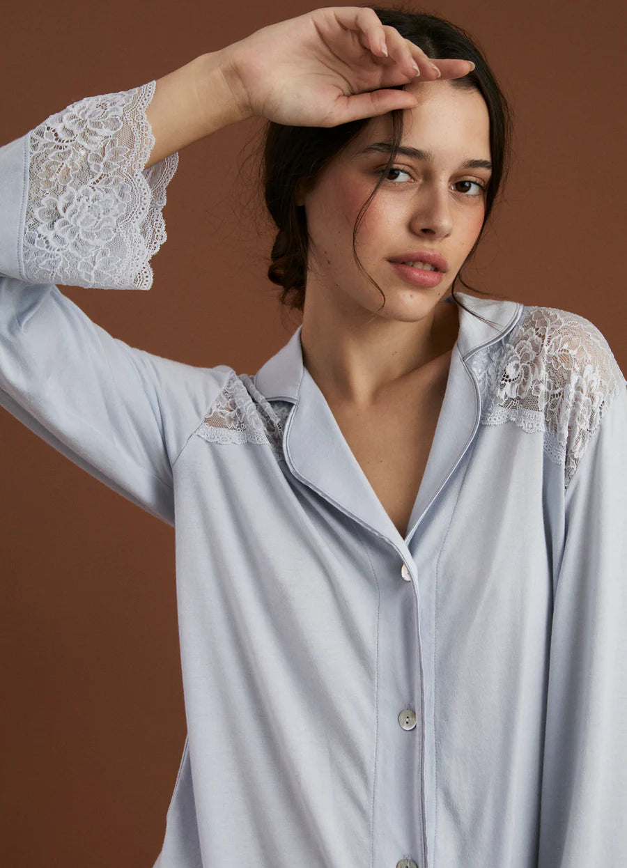 Camisola Boyfriend Bridal Soft Sky