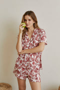 Pijama Boyfriend Corto Red Serenade
