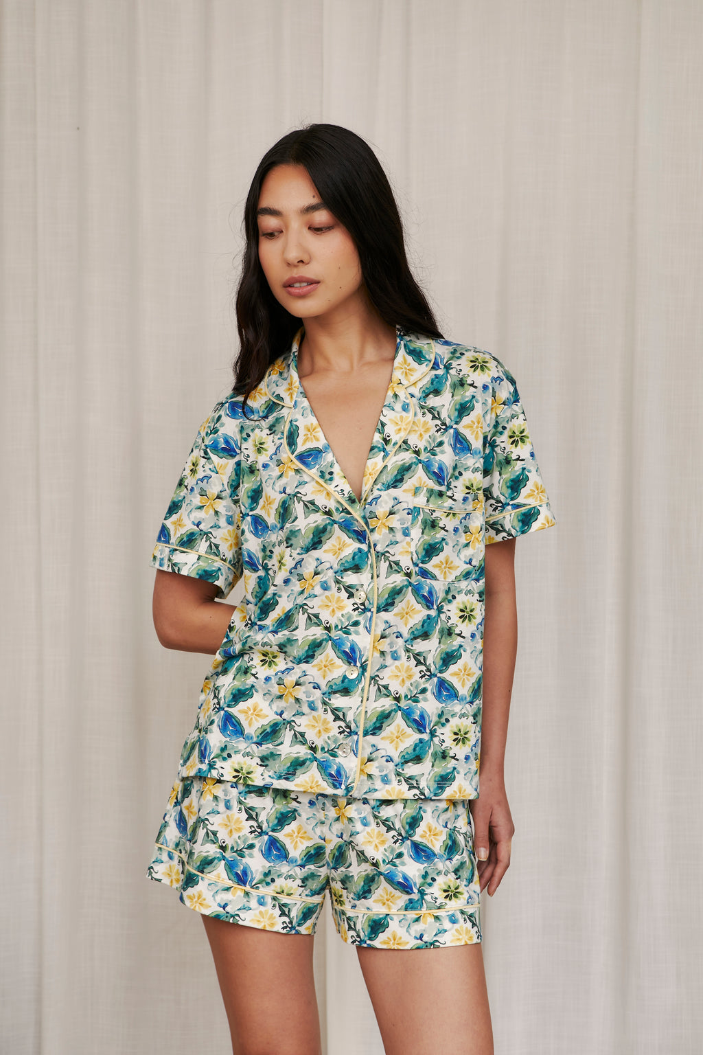Pijama Boyfriend Corto Positano
