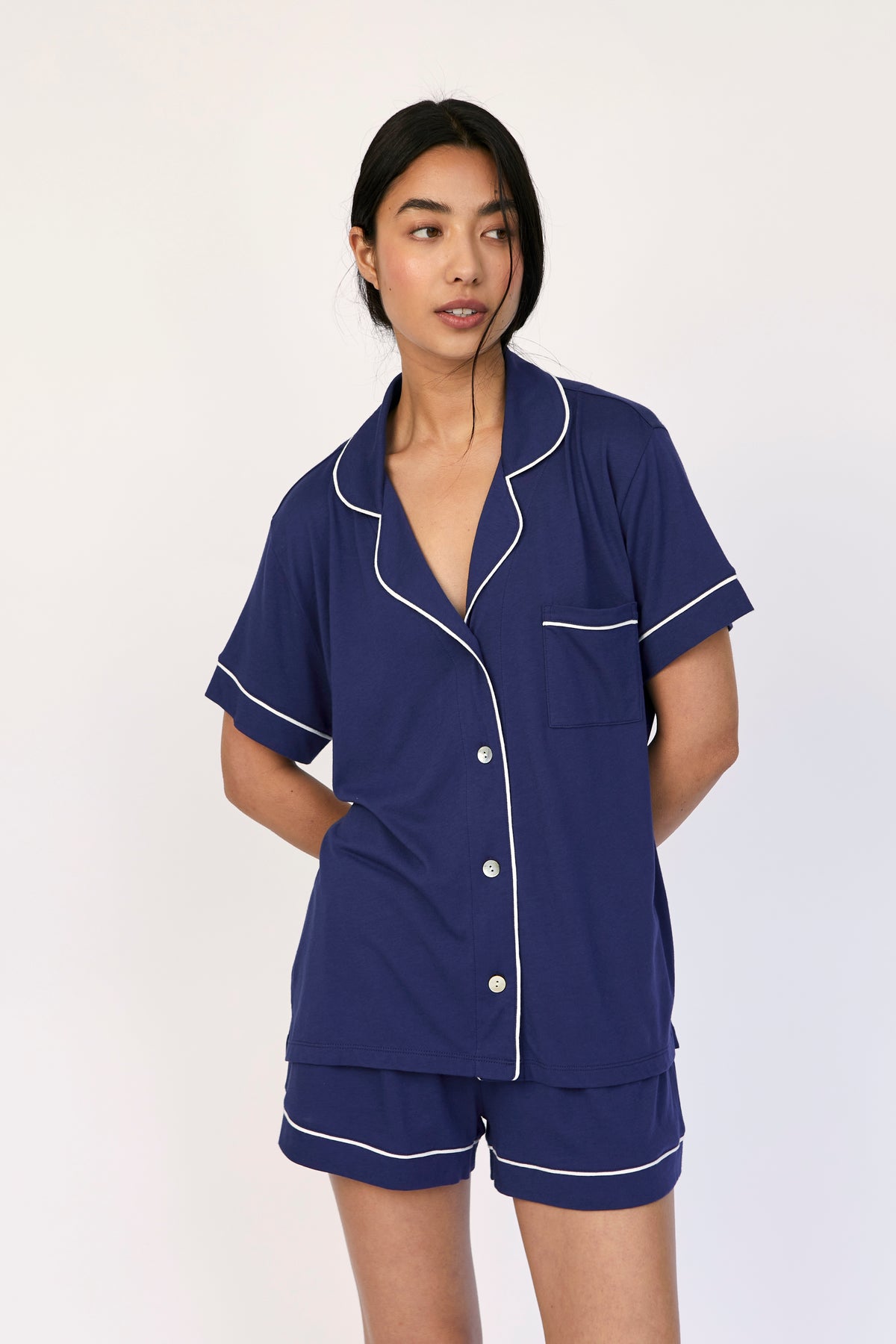 Pijama Boyfriend Short Sapphire Blue