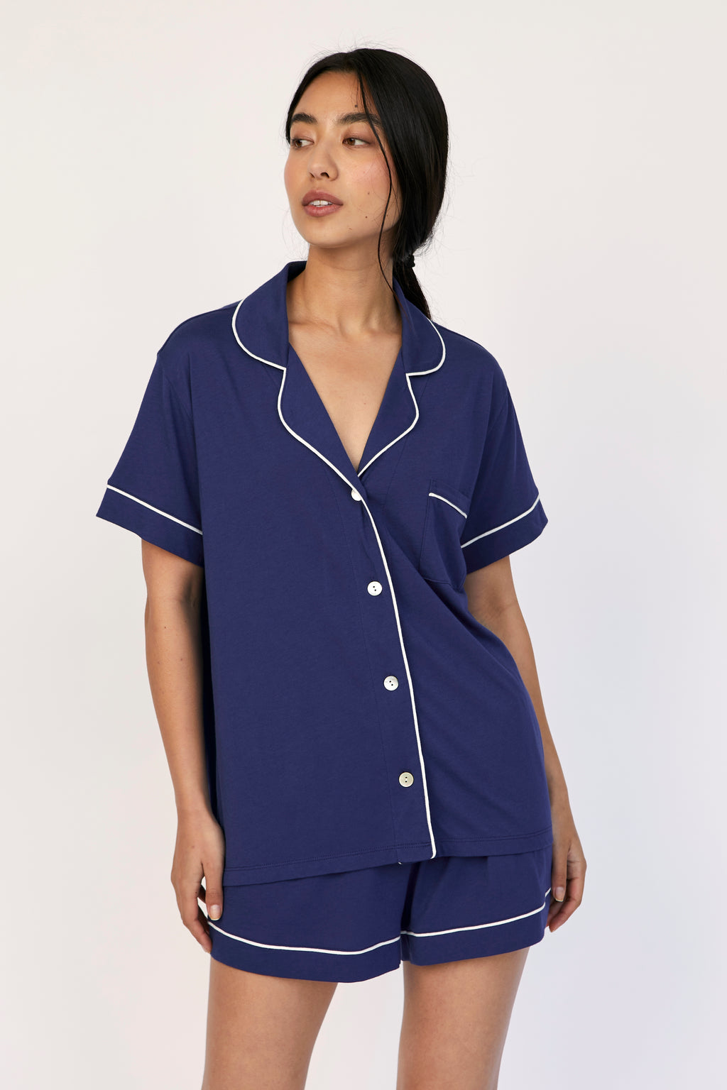 Pijama Boyfriend Short Sapphire Blue