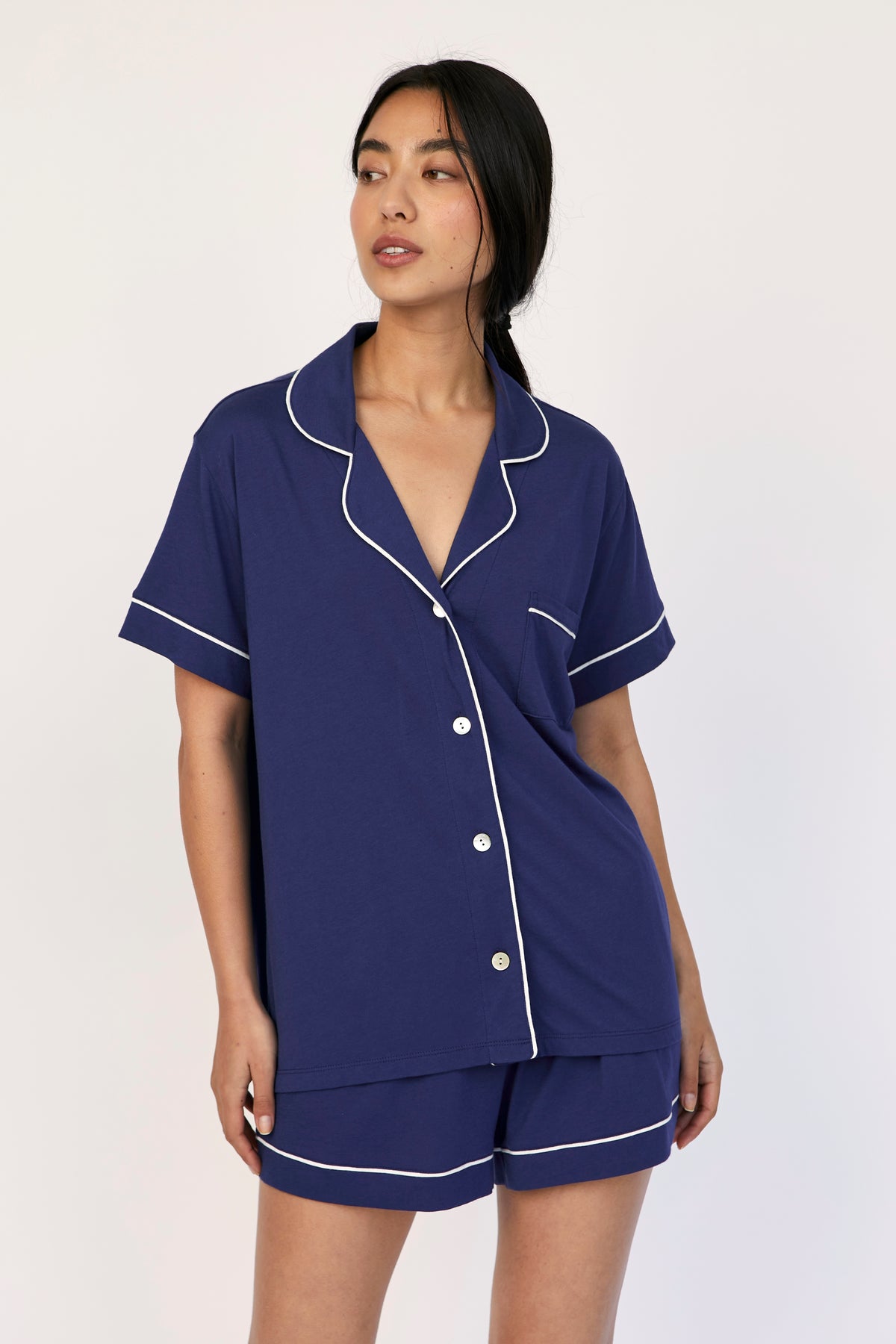 Pijama Boyfriend Short Sapphire Blue