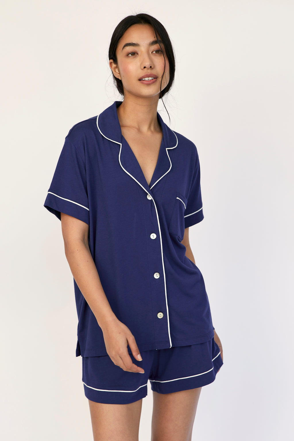 Pijama Boyfriend Short Sapphire Blue