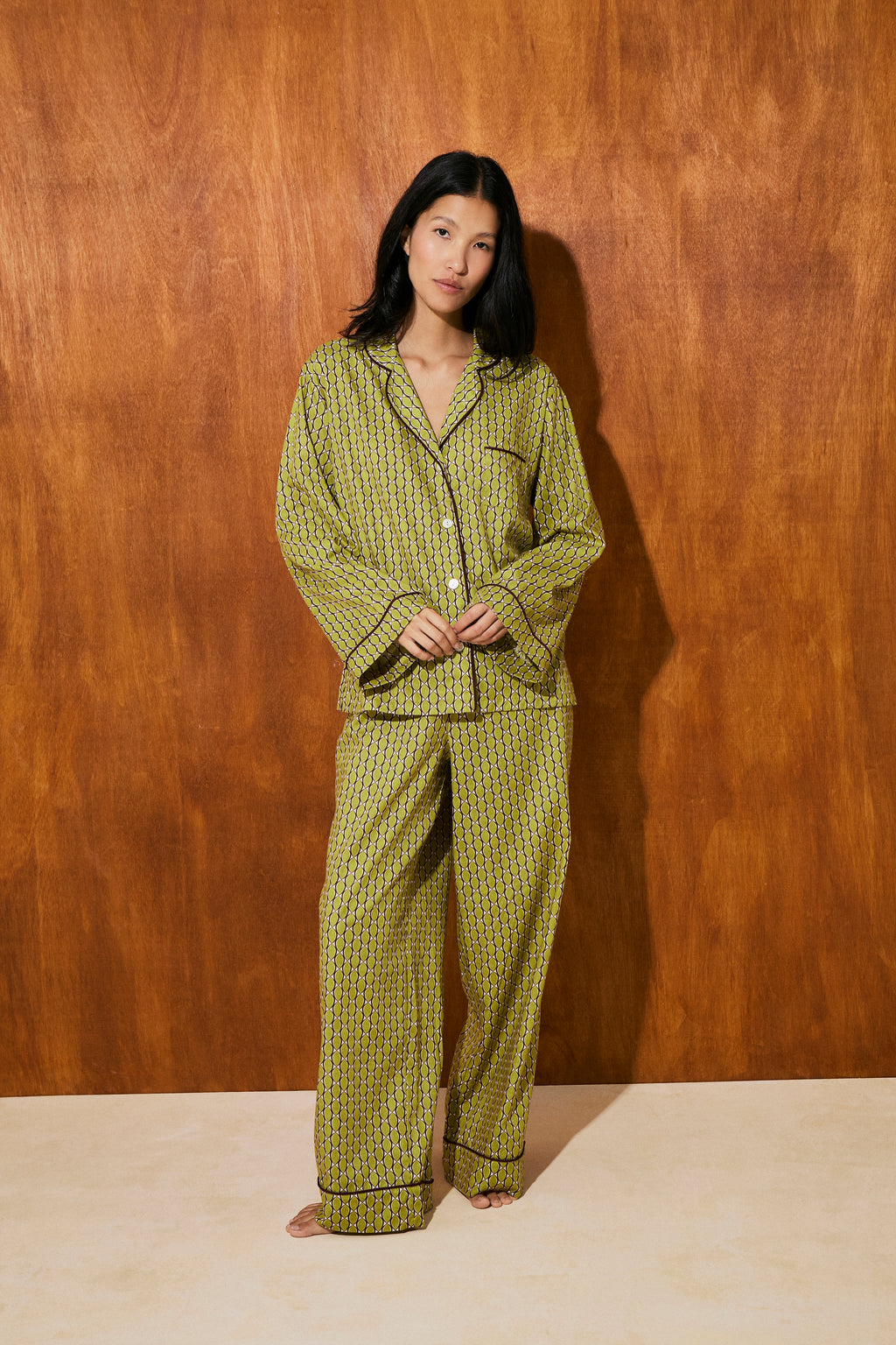 Pijama Boyfriend Autumn Seed 100% algodón pima