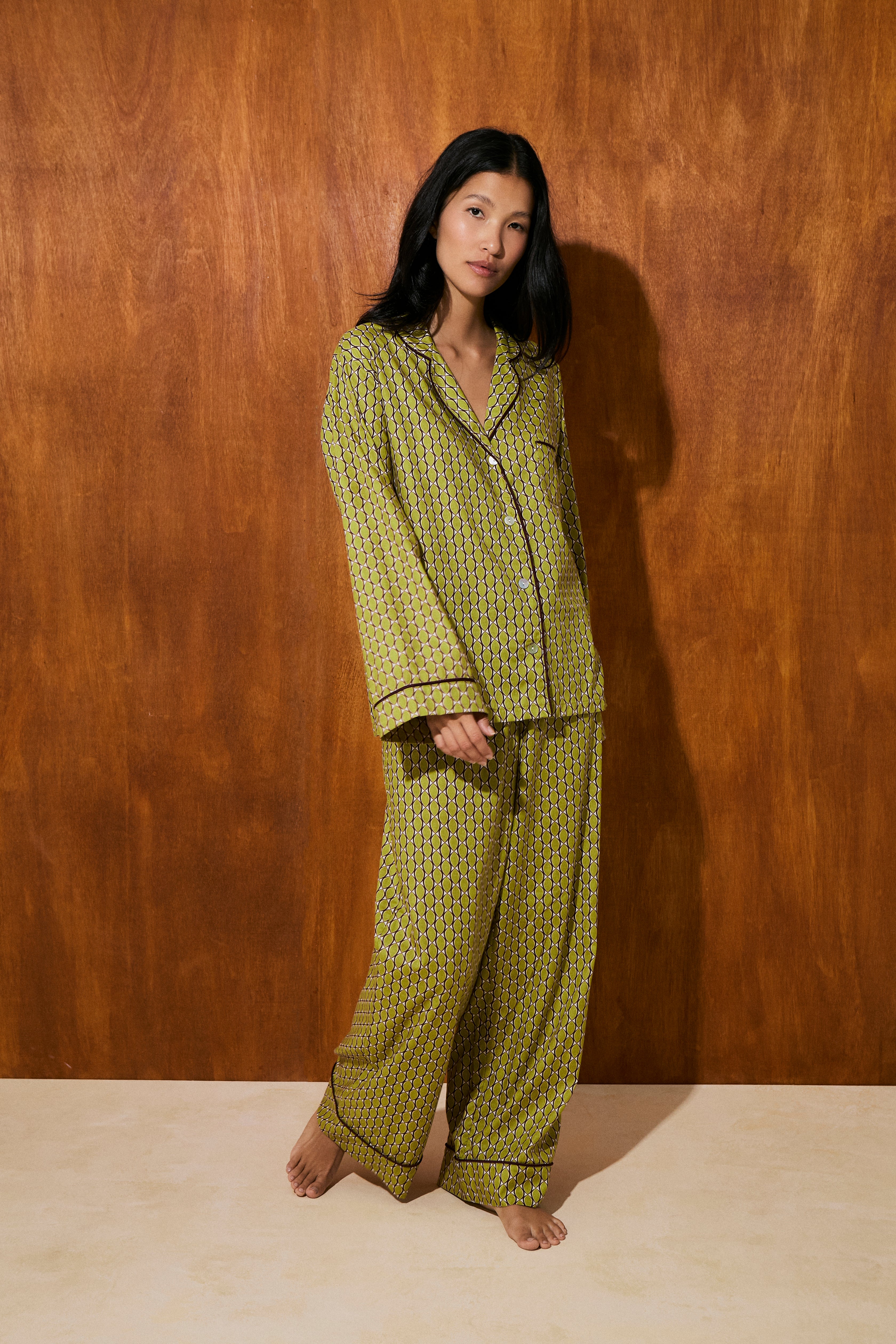 Pijama Boyfriend Autumn Seed 100% algodón pima