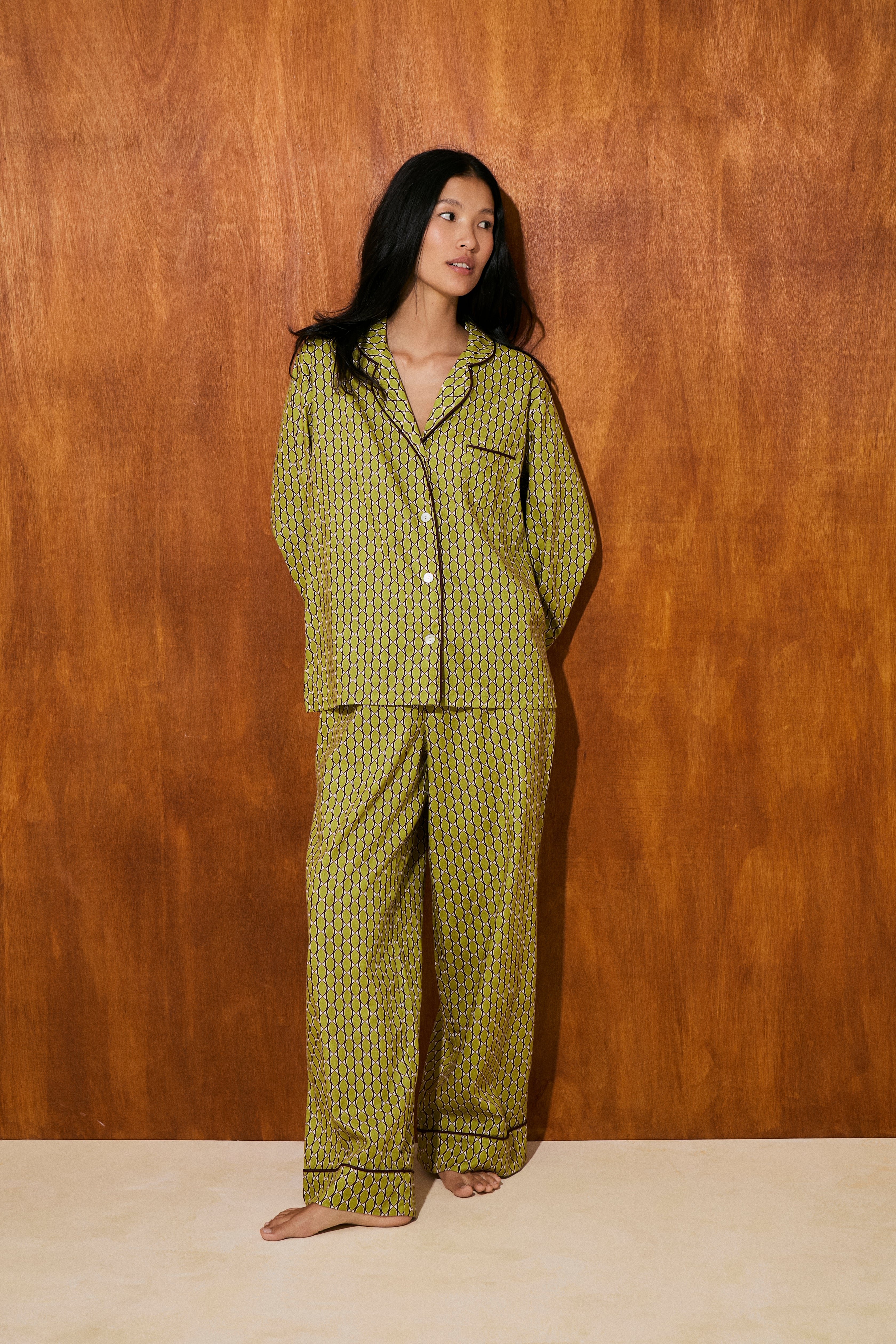 Pijama Boyfriend Autumn Seed 100% algodón pima