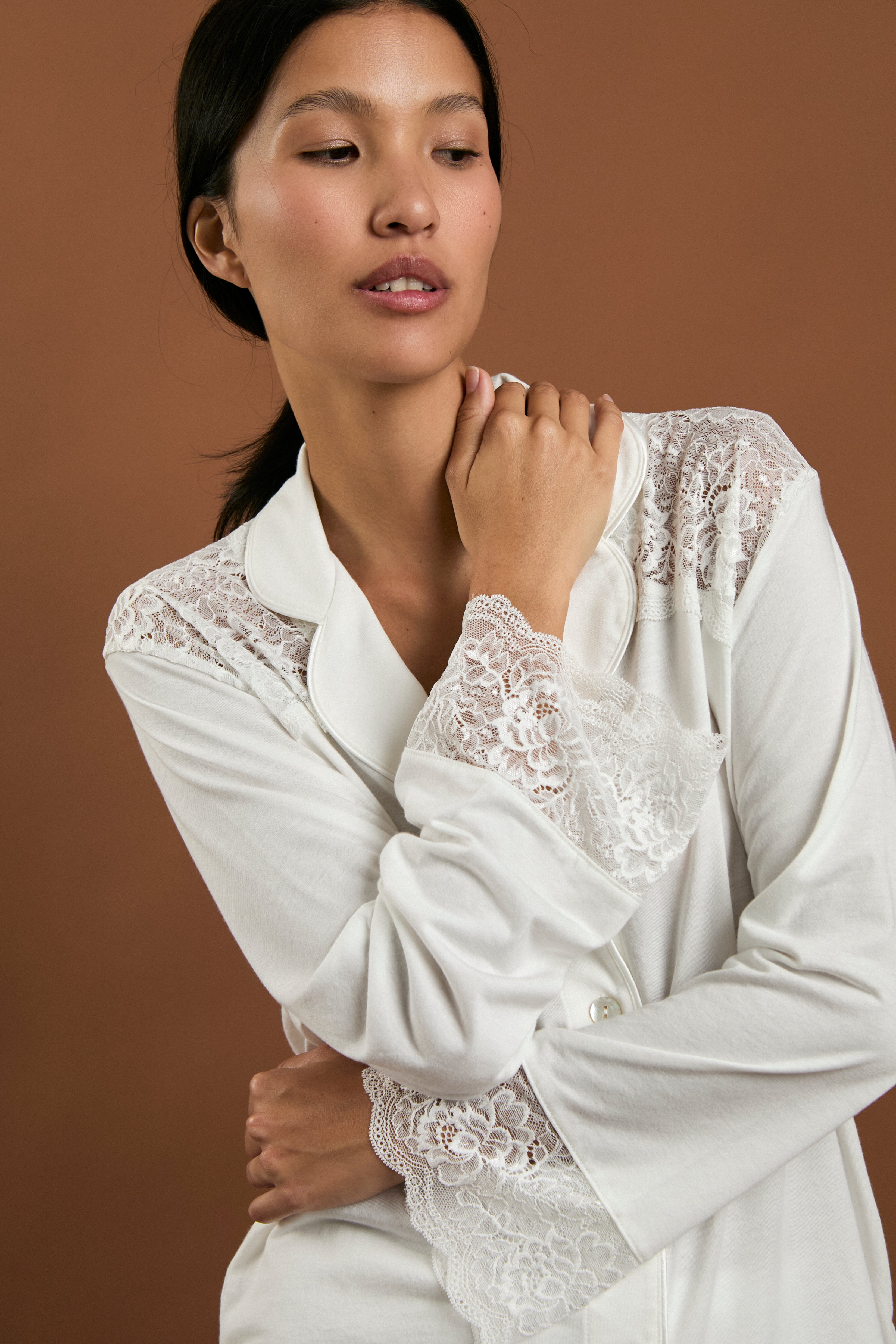 Pijama Boyfriend Bridal Blanco