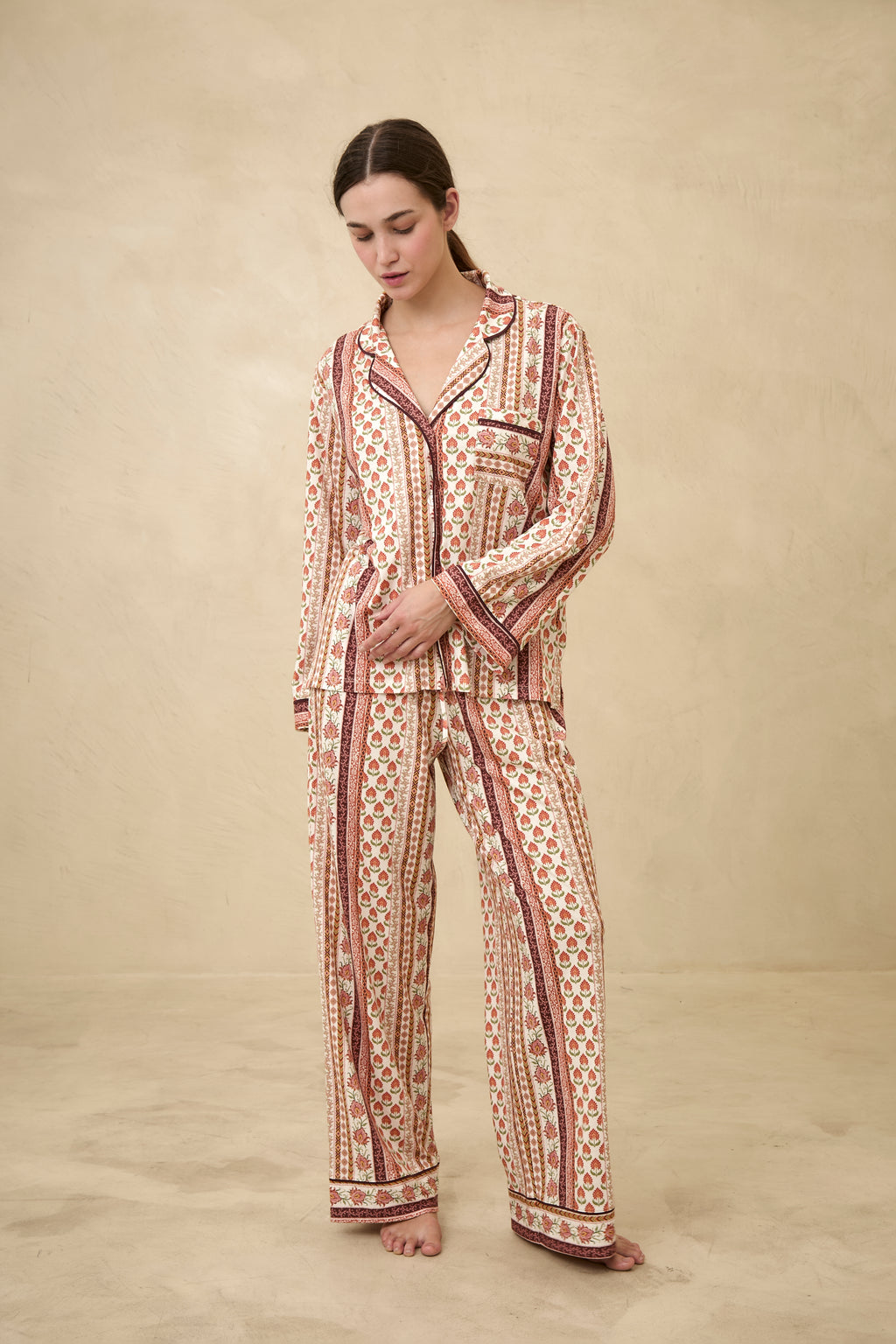 Pijama Boyfriend Boho Stripes