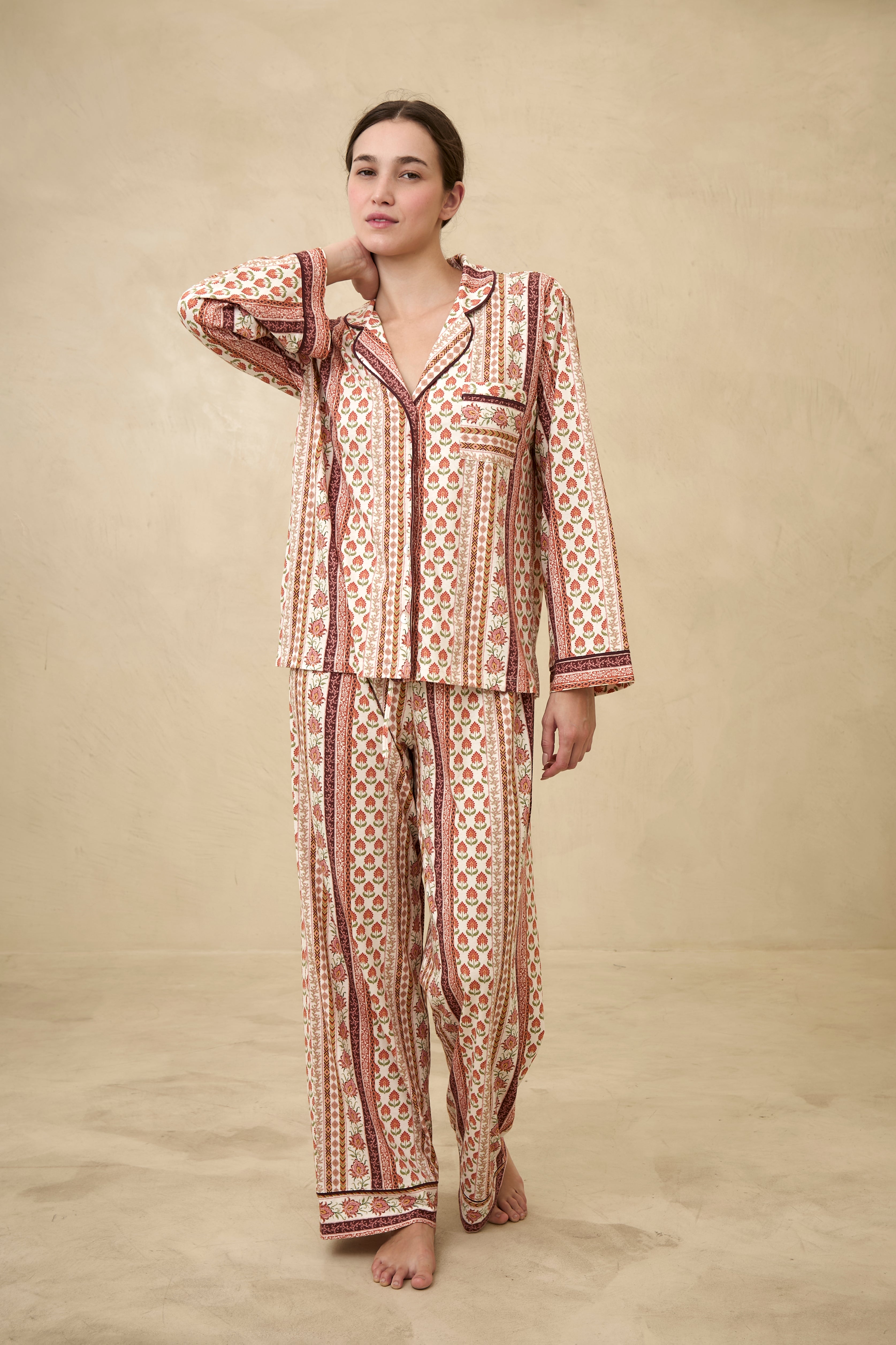 Pijama Boyfriend Boho Stripes