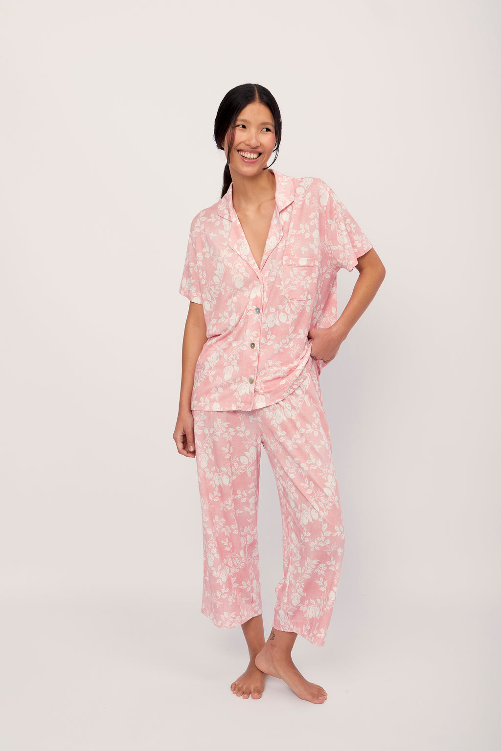 Pijama Boyfriend Coral Lemonade