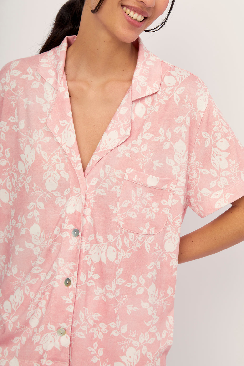 Pijama Boyfriend Coral Lemonade