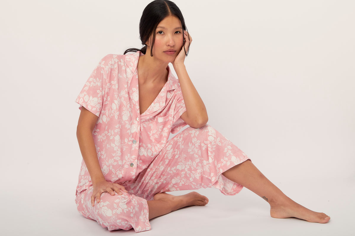 Pijama Boyfriend Coral Lemonade