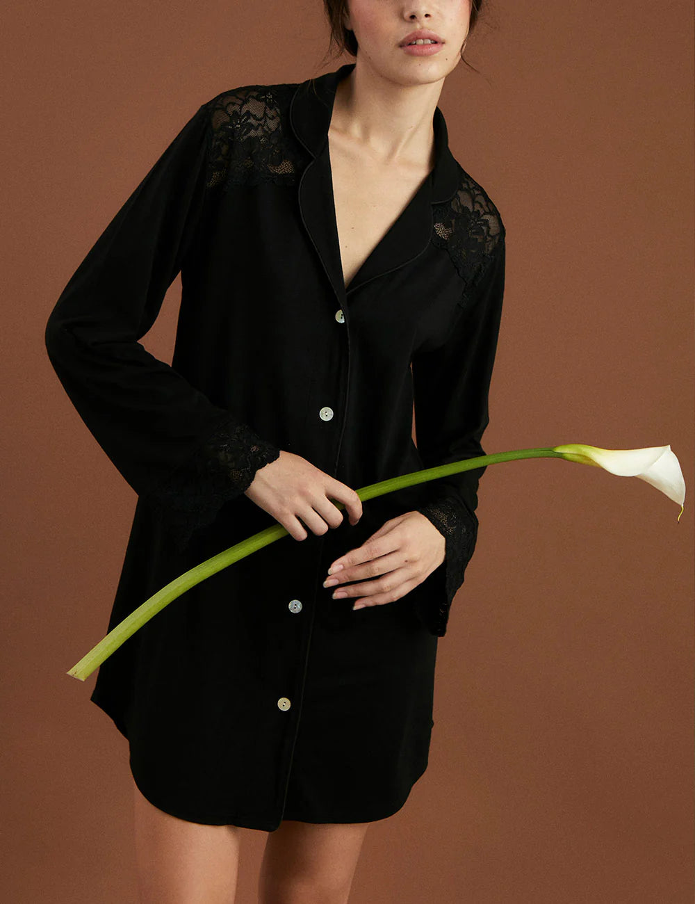 Camisola Boyfriend Bridal Black